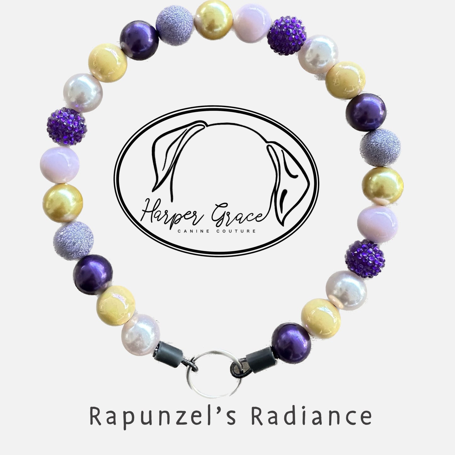 Rapunzels Radiance Beaded Dog Collar