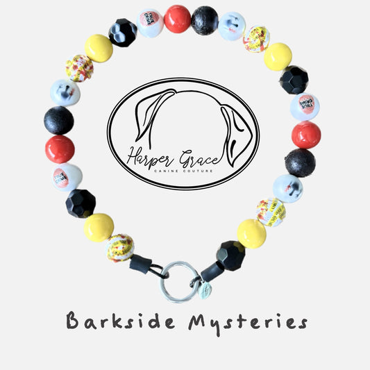 Barkside Mysteries Beaded Dog Collar